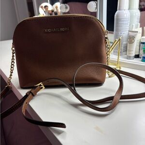 Michael Kors Rich Brown Crossbody Bag